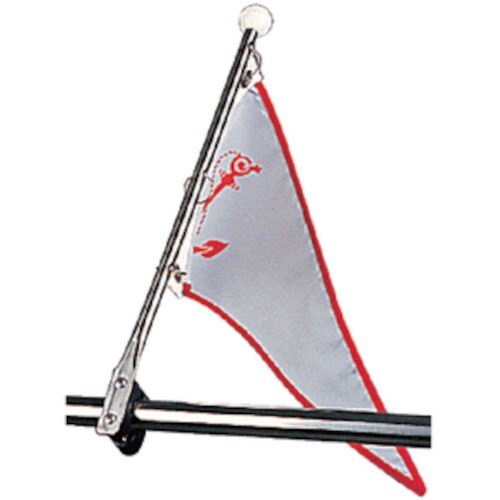 Rail Mount Flag Pole for Use on 7/8 or 1 Inch Round Tubing for Boats eBay