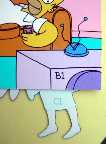 1993 SKYBOX THE SIMPSONS SERIES 1 PROMO CARD SET B1 & C1 RARE COUCH SET + OTTO - Picture 11 of 12