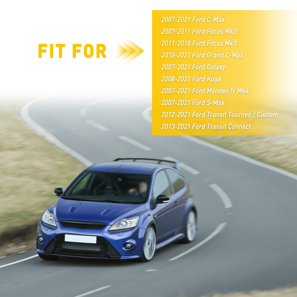 6 Speed Gear Shift Knob Cap Cover Insert For Ford Focus Fiesta Kuga