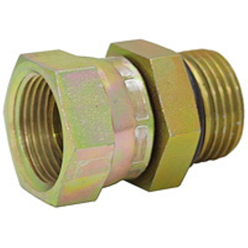 Adaptador SAE 8 macho x 1/2" NPT hembra giratorio recto 6900-08-08 9-6900-8-8 - Imagen 1 de 2