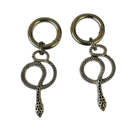 Snake Boot Charms Individual or Pair Shoe Charm Alt Goth Keyring Bag Accessory - Picture 3 of 5
