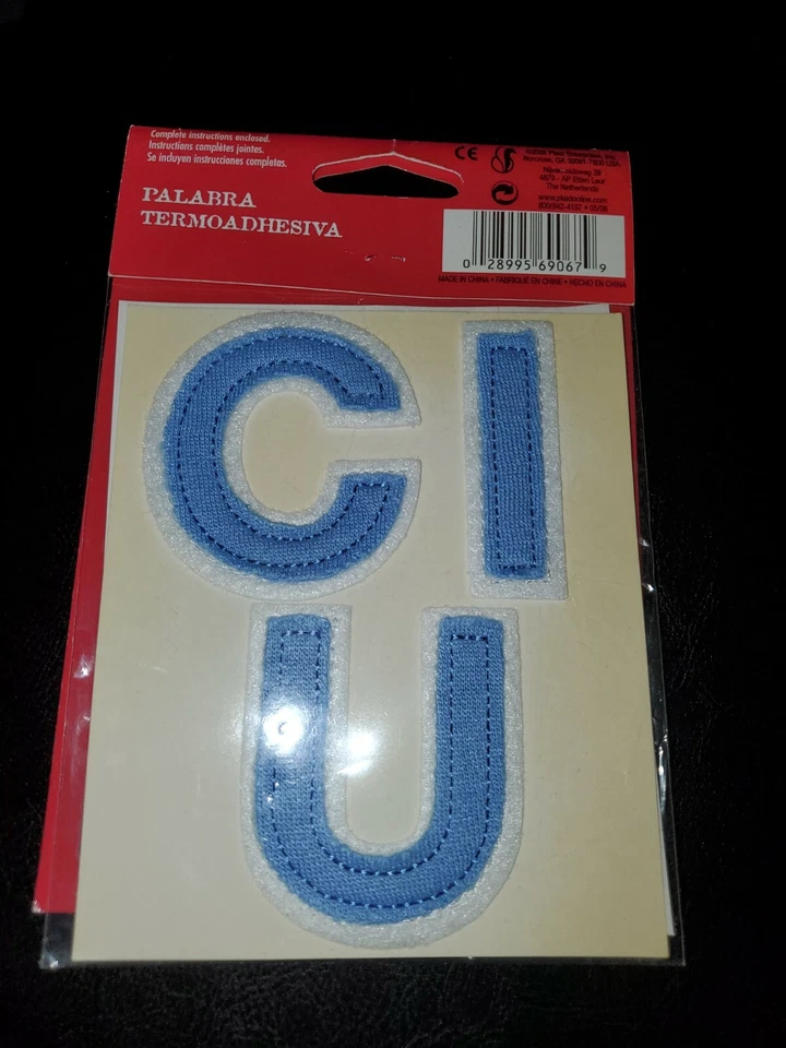 PLAID TERM•IN•OLOGY CUTIE (Iron-On Word) New in Package  - Image 2 of 2