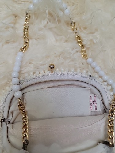 Vintage Bead Purse Made in Hong Kong - Picture 6 of 10