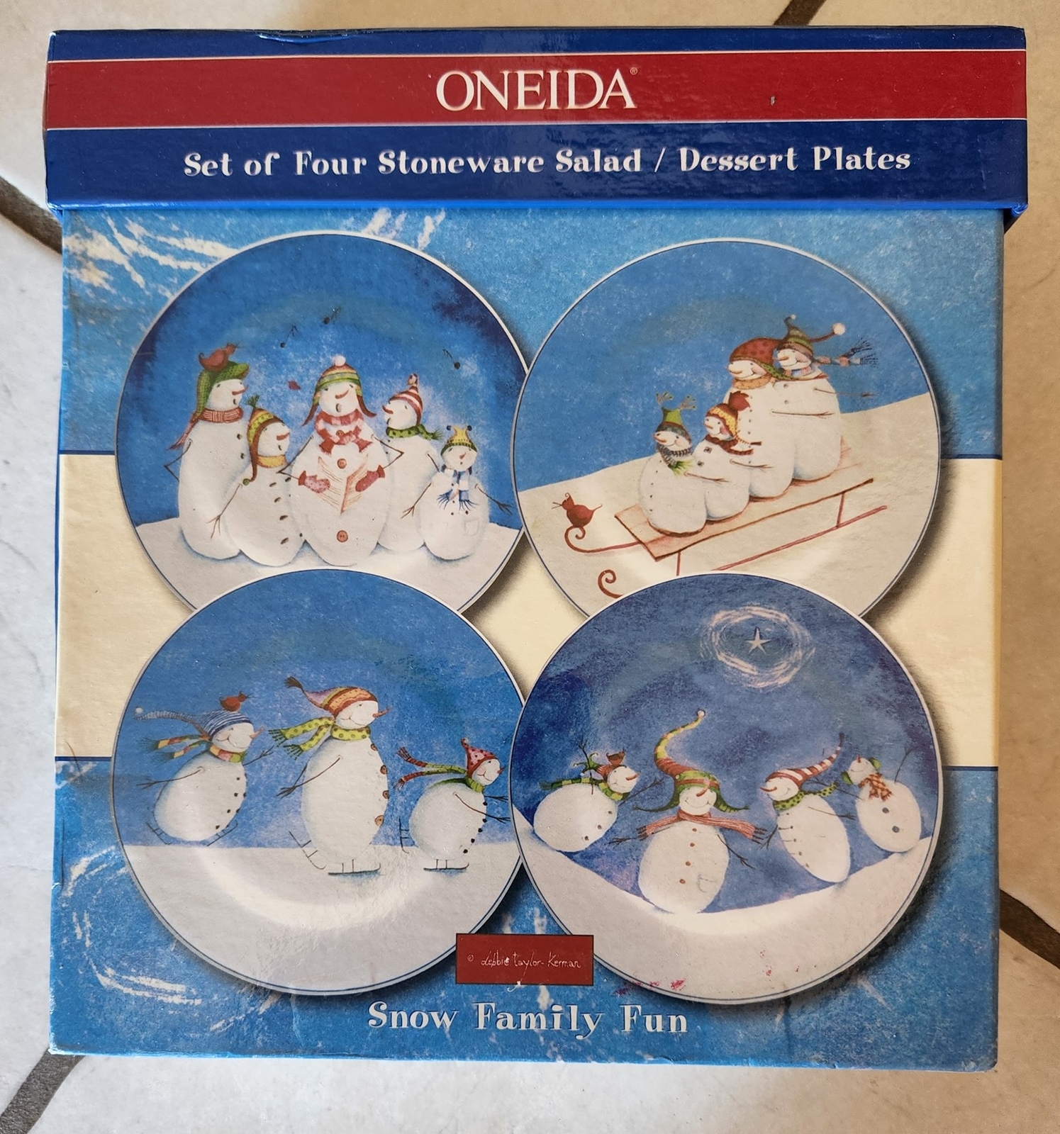 Oneida Snowman Dishes - 7d5iokj