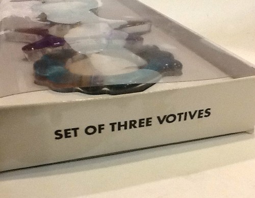 NIB SET OF 3 GLASS SEA SHELL VOTIVE HOLDERS FROM MAIN INGREDIENTS DILLARDS - Bild 6 von 6
