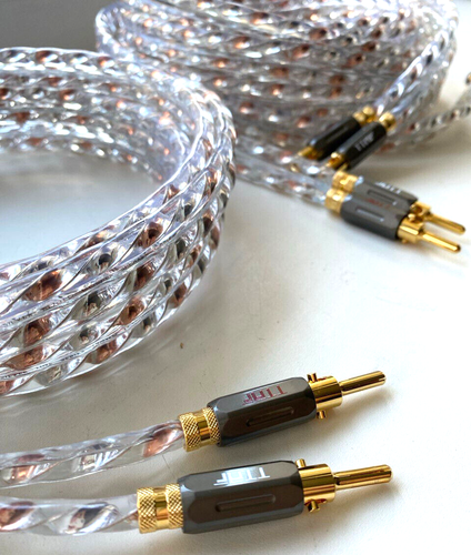 TTAF Speaker Cable Silver Plated 14AWG Twisted Flat OFC Copper Solid Wire Hi End - Picture 7 of 7