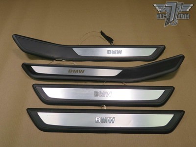 09 15 Bmw F02 F01 Front Rear Door Floor Sill Scuff Step Plate Set Of 4 Oem Ebay