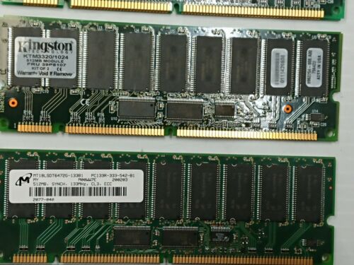 1Gb (2x512MB set) of REGISTERED 512MB PC-133 (PC133R) RAM - Picture 4 of 5