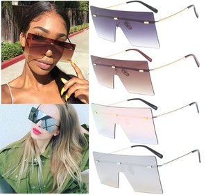 oversized rimless glasses