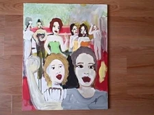 The Nice Lady checking the Young Boy's muscle tone   by William Mayer  