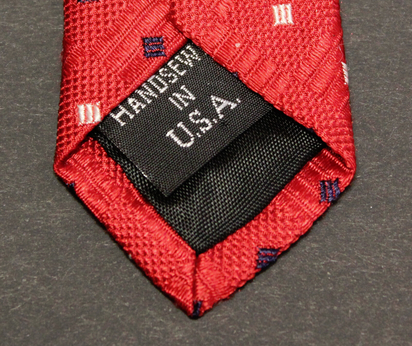 JOS A BANK 100% Silk Men's Neck Tie 59L Red/Black/White Hand Sewn in