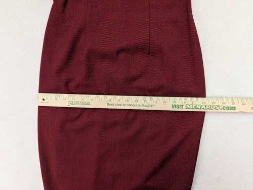 New York & Company Women's Dress Size 6P Red Herringbone Sheath Business Career - Picture 9 of 15