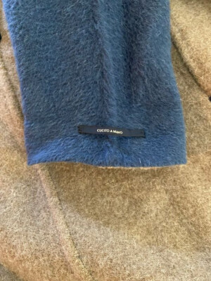 S Max Mara Cucito A mano Coat Wool & Angora Double-faced Single