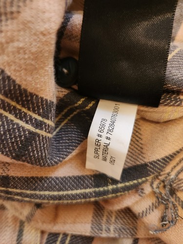 Camicia da lavoro RRL Ralph Lauren Farrell in twill a quadri rosa polverosa e verde/grigio M - Foto 12 di 19