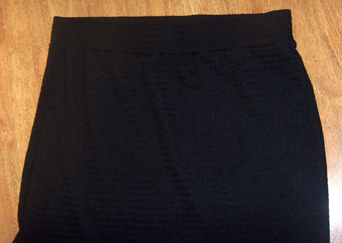 Shein Black Scrunchy Midi Skirt with Slit Women's Size XL - 第 2/5 張圖片
