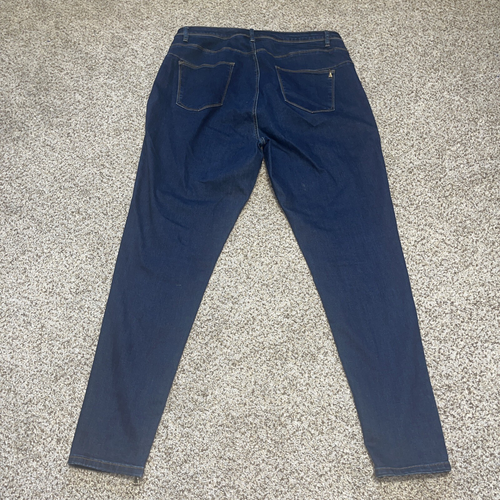 La La Anthony Women's Power Zip High Rise Skinny Jeans Blue Size 22 (36x32) - View 17