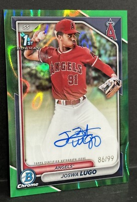 2024 Bowman Chrome Baseball Angels 1st Bowman Joswa Lugo Auto