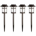 Hampton Bay Led Outdoor Solar Path Light Weather Resistant 10 Lumens (4-Pack)