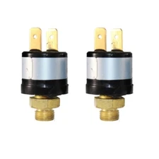 2pcs 110-140 PSI Air Compressor Pressure Control Switch Valve Horn 1/8'' 12V/24V