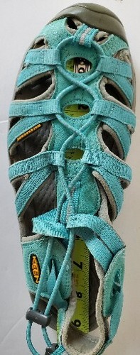 Keen Women's Whisper Sport Sandals Waterproof Hiking Shoes Teal Grey US Size 6 - Picture 11 of 12
