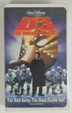 The Mighty Ducks D3 VHS Clamshell Disney Movie Starring Emilio Estevez 1997