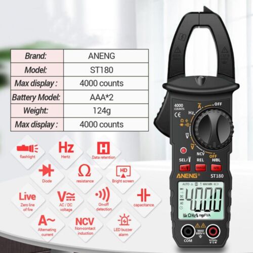 Digital Multimeter Stromzange 4000 Stück AC/DC Volt Amp Ohmmeter Tester Werkzeug - Bild 3 von 12