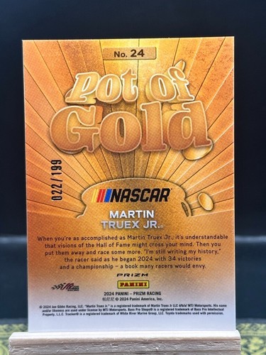 2024 Prizm Racing - Martin Truex Jr. - Red Pulsar Pot of Gold 022/199 - 24 - Bild 2 von 2