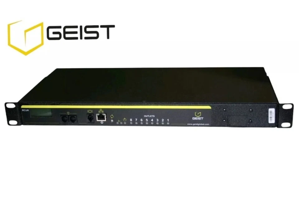 Geist | G1314Q | RCURN082-002L13C20-OD | 8xNEMA 5-15R 15A 120V 1U Rack PDU (NEW) - Image 3 of 4
