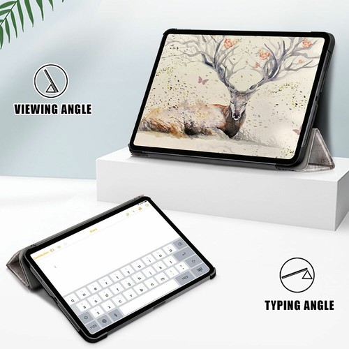 For Apple iPad Air 4 5 6 7th Ultra Slim Tri-Fold Stand Leather Smart Case Cover - Picture 107 of 136