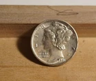1941 S US Mercury Silver Dime 10C AU Details (INV K)