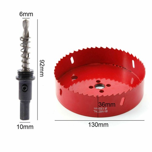 Lochsäge HSS Bi-Metall Ø85-200mm Bohrkronen Dosenbohrer Trockenbau Kreissäge DE - Bild 7 von 18