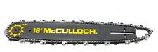 NOS OEM MCCULLOCH BAR WITH CHISEL PRO CHAIN 16" 3/8 DRIVE. .050" 60 DRIVE LINKS