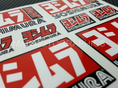 Yoshimura sponsor decalcomanie moto adesivi qualità per Honda Suzuki Laminato - Foto 4 di 4