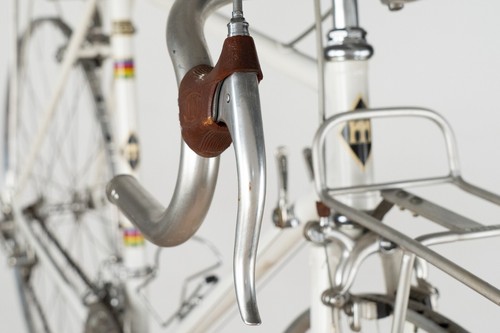 NOS MALAGNINI STEEL LUGS VINTAGE OLD ITALIAN ROAD BIKE RANDONNEUR SHIMANO 600 - Picture 11 of 24