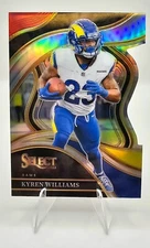 2023 Panini Select Kyren Williams Red/Yellow Club Level Die Cut SP - L.A. Rams