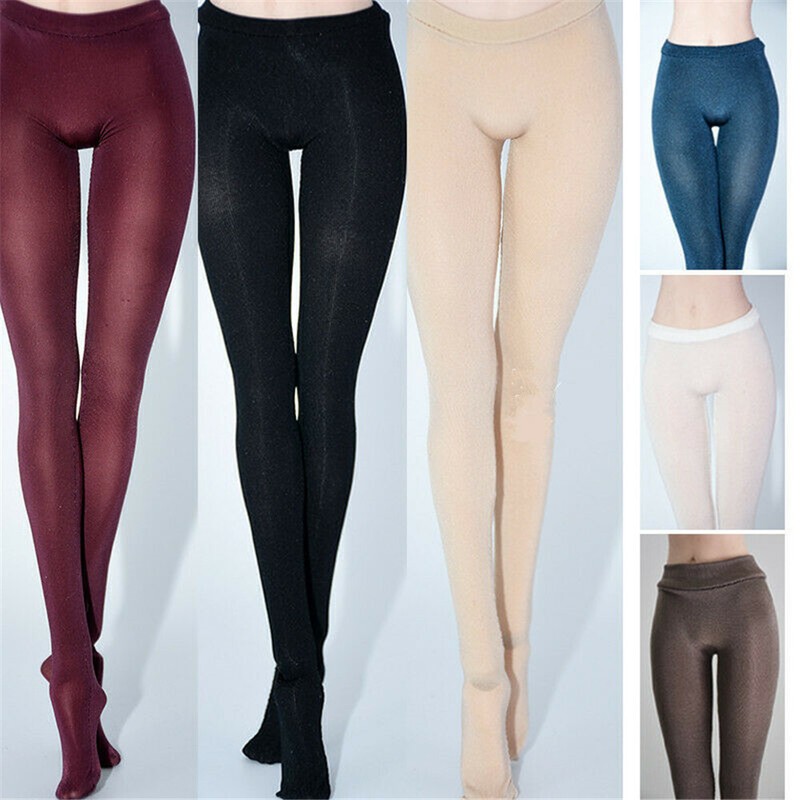 1/6 Scale Black Pantyhose Leggings Stockings Clothes for 12" Female Body Toys