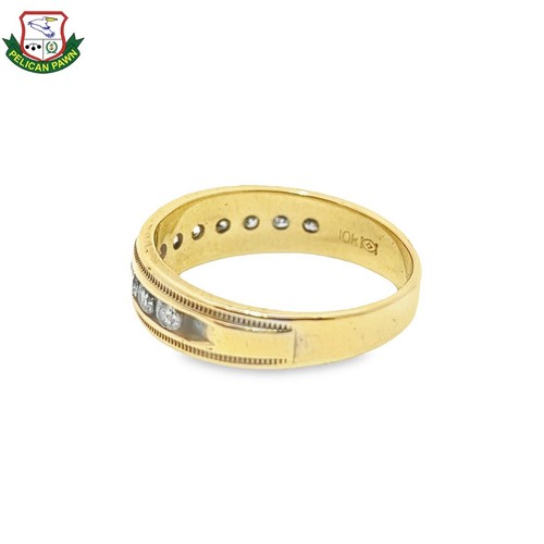 MEN'S 10K GOLD & DIAMOND WEDDING BAND, 1.10 CTW (MOE-JLS) (PPJ036798) - Picture 4 of 5