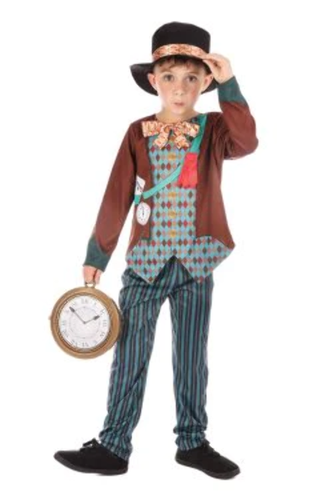 Sombrerero Loco Niños Día Mundial del Libro Cuento de Hadas Fiesta del Té Vestido Elegante Disfraz Niños - Imagen 7 de 9