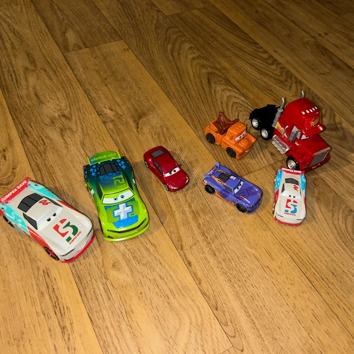 Disney Pixar Cars Lot of 7 Die Cast Vehicles Variations 3 Pull