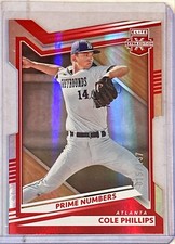 2022 Panini Elite Extra Edition Prime Numbers B Die-Cut Cole Phillips #57 15/137