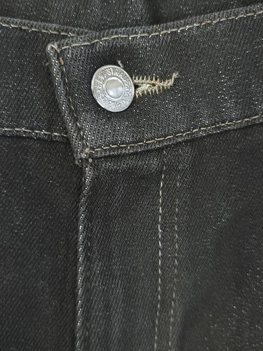 Vtg Levi's Action Jeans Men's 40x32 Black Distressed Destroyed USA 90s Mod Hem - Picture 4 of 16