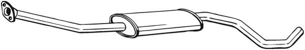 BOSAL 284-925 Middle Silencer for NISSAN