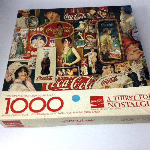 Vintage 1982 Sprinbok Jigsaw Puzzle 1000 Pieces Coca-Cola 24 x 30 READ
