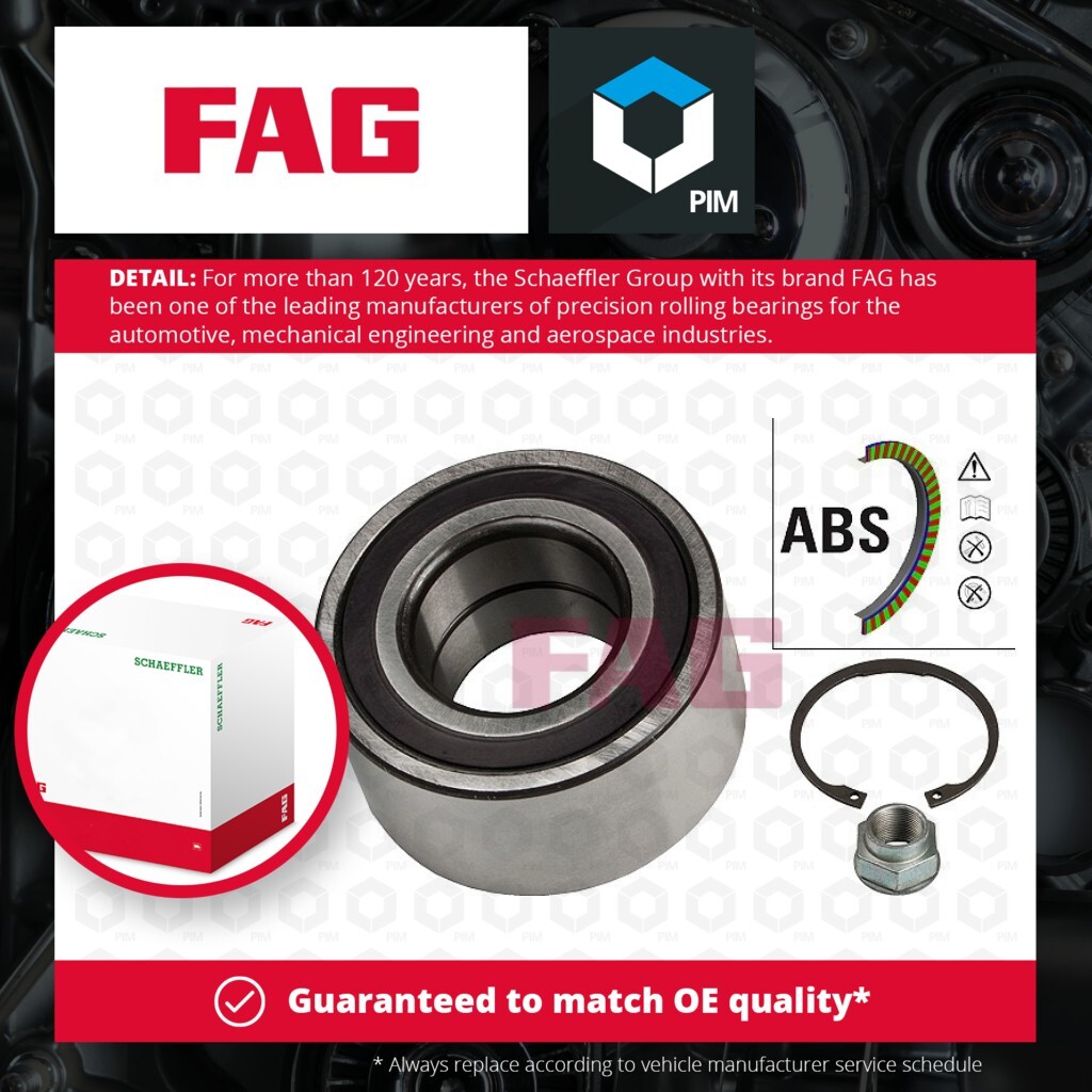 Wheel Bearing Kit fits LANCIA DELTA Mk3 Front 1.4 1.6D 08 to 14 FAG 46836196 New