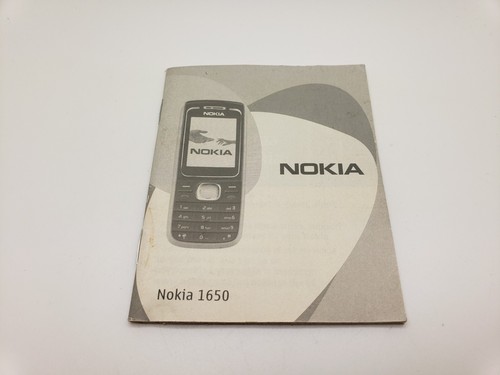 Nowa angielska Nokia 1650 Komórka Instrukcja obsługi 3POSTUK