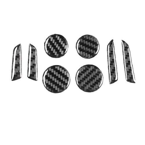 Cubierta de botón de interruptor de ajuste de asiento de fibra de carbono para Tesla Modelo 3 Y 2017-2022 - Imagen 3 de 11