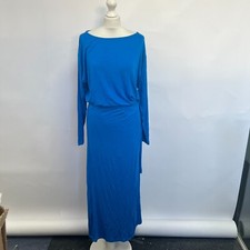 Free People Alyssa Wrap Style Maxi Dress. Blue. Small.