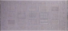 Grey Handmade Gabbeh Tribal Rug 8' 11" X 19' 6" - Q22332