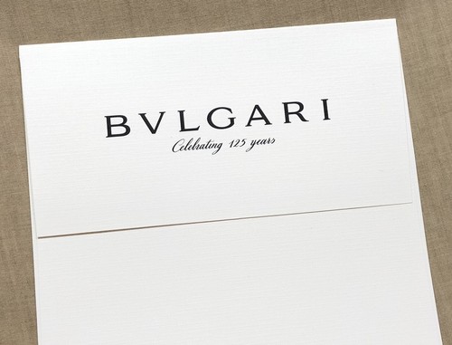 BVLGARI 125 Years Envelope Document Certificate Holder Diagono Tourbillon OEM / - Picture 2 of 6