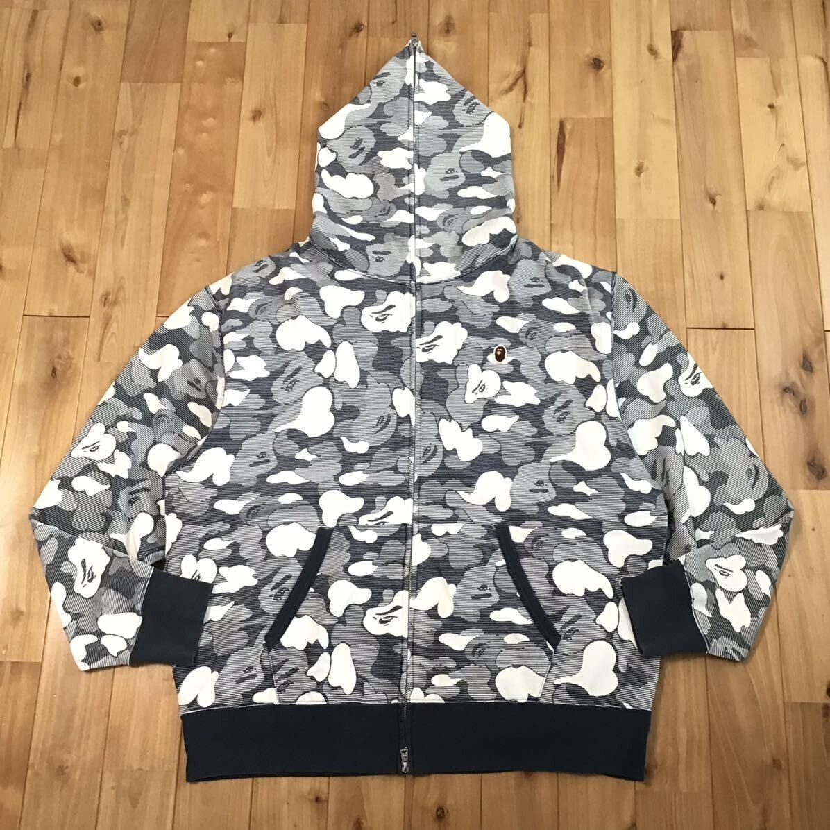 BAPE camo full zip hoodie A Bathing Ape Size XL | eBay